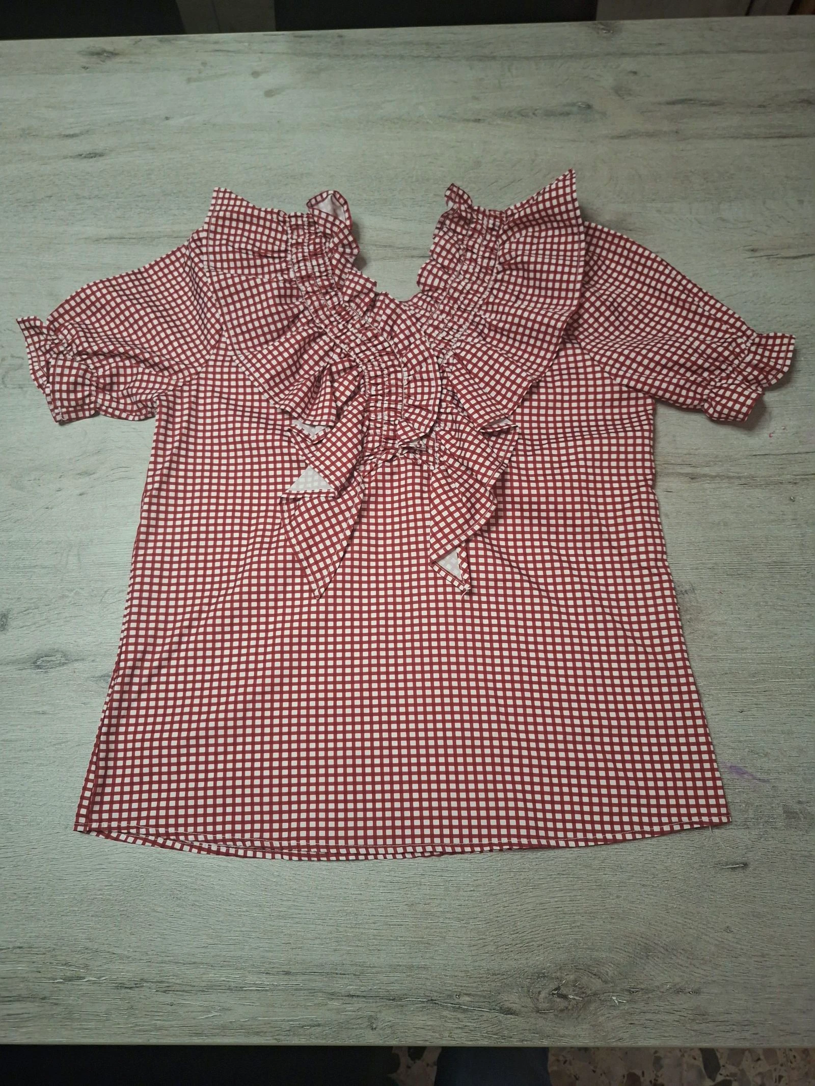🌷F2-07🌷Wals met schotse ruitjes en ruches – Romantische & trendy elegantie🌷 – photo 3